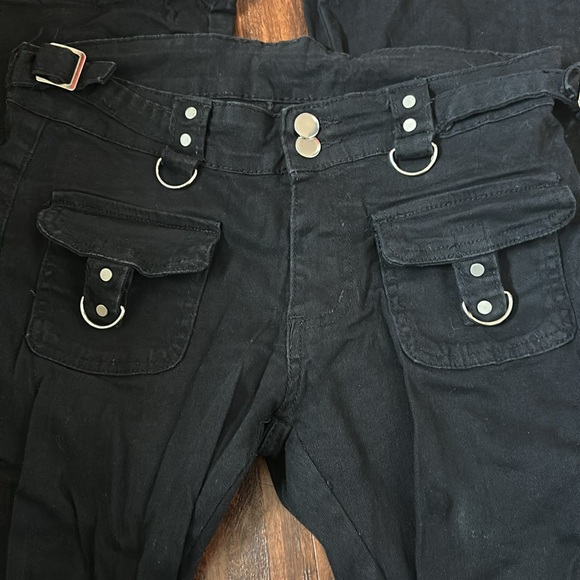 Y2K Punk Bootcut Flare Jeans - Picture 3 of 13